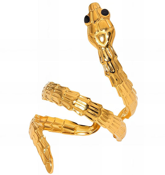 18k Gold Plated Snake Ring